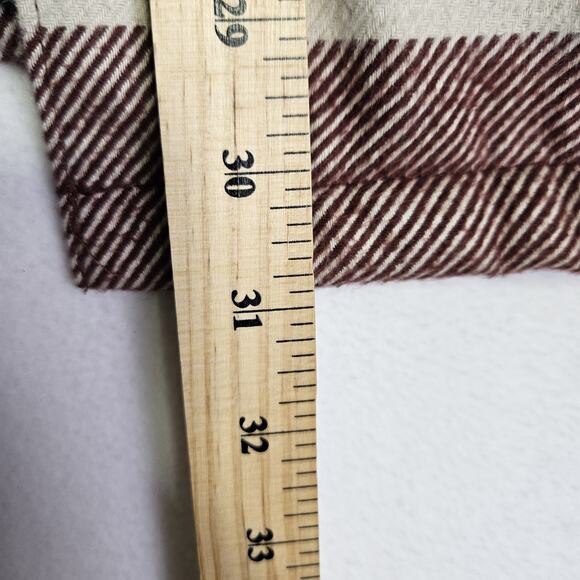 H&M Oversized Quilted Flannel Jacket Mens L Plaid Streetwear Shacket Winter Cozy - Picture 10 of 10